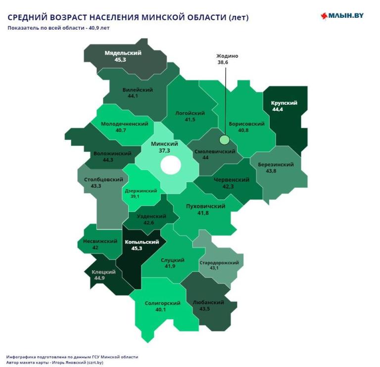 Карта минской обл